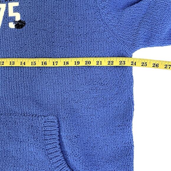 Oarsman 913 Hoodie Sweater Men Large US Navy 75 Blue Thick Knit Comfy Unisex Vtg - Picture 10 of 11